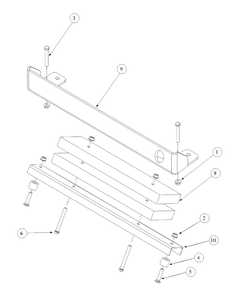 Rear Bumper Diagram and Parts List for M60-KW (53AB5D8X150-25-HP)(2003) Cub Cadet Lawn Tractor